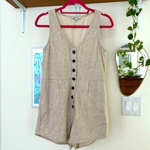 Madewell linen romper size 0 - runs big, see measurements ✨